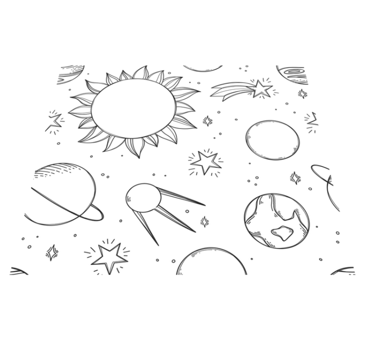 Csillagok vinil szőnyeg gyerekeknek - TenStickers