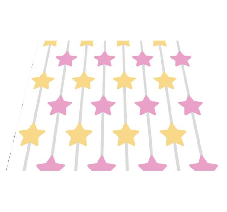 Páratlan édes vinil szőnyeg csillagok - TenStickers