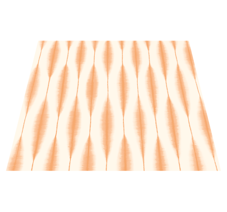 Geometriai vinil szőnyeg ikat kasuri narancs - TenStickers