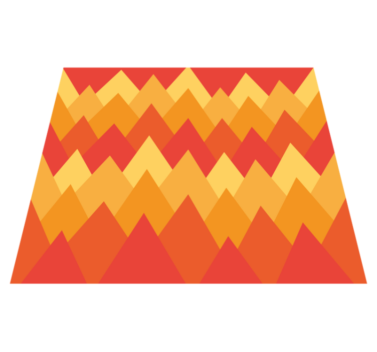 Geometrikus absztrakt hegyek vinil szőnyeg - TenStickers