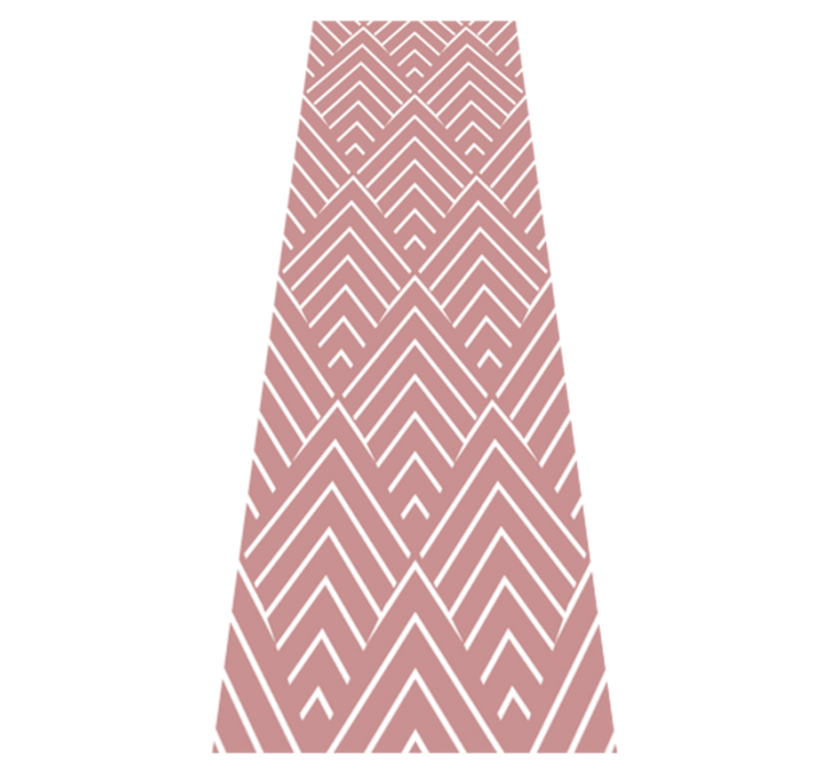 Piros paralelogrammák és hexagonok vinil szőnyeg geometriai - TenStickers