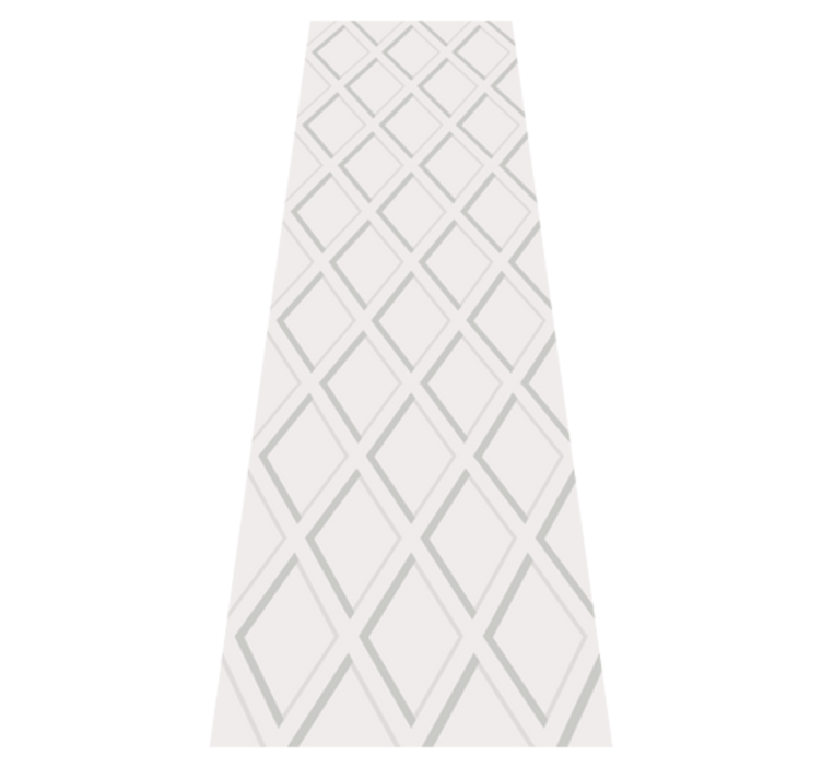 Vinil szőnyeg geometriai 3d rombusz hamptons minta - TenStickers