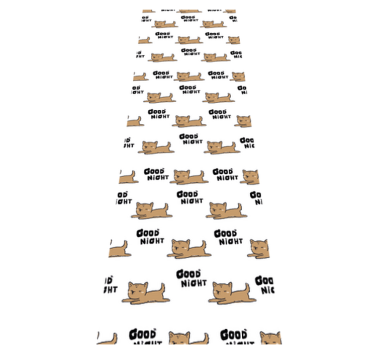 Aranyos kutya alszik vinil szőnyeg hálószoba - TenStickers