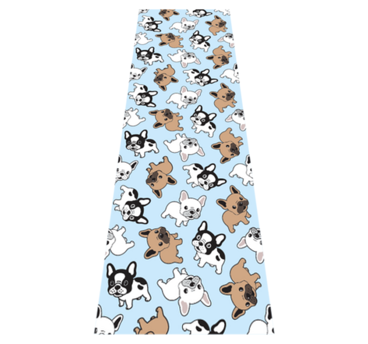 Vinil szőnyeg hálószoba francia bulldog mintával - TenStickers