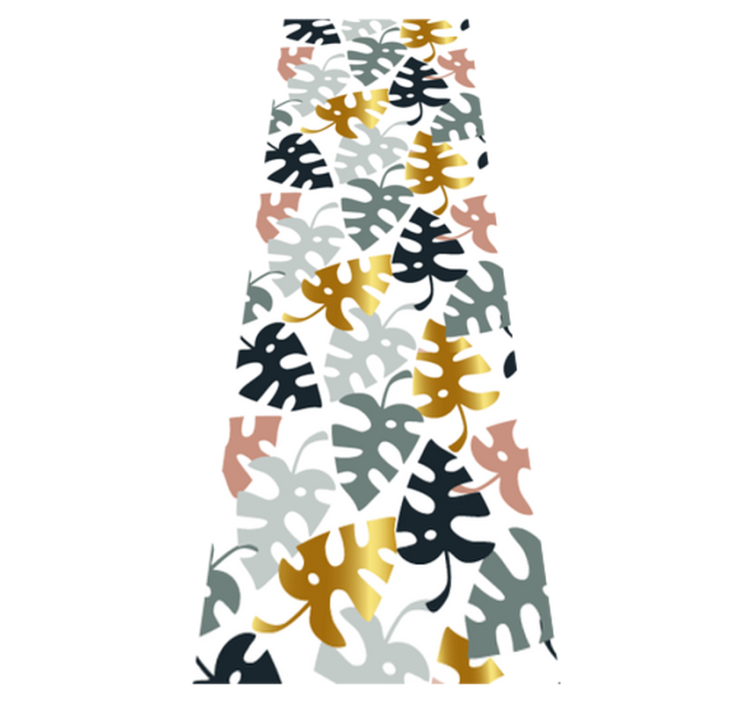 Arany és színes levelek vinil szőnyeg hálószoba - TenStickers