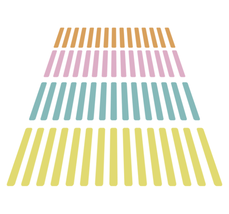 Geometriai vinil szőnyeg színes konfetti matricák - TenStickers