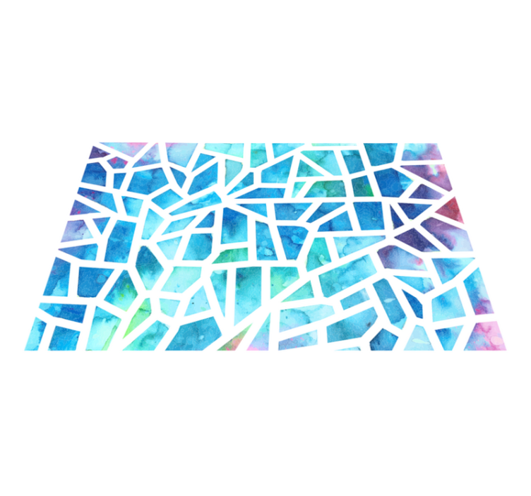 Vinil szőnyeg geometriai vícoloros háromszög üvegmozaik - TenStickers