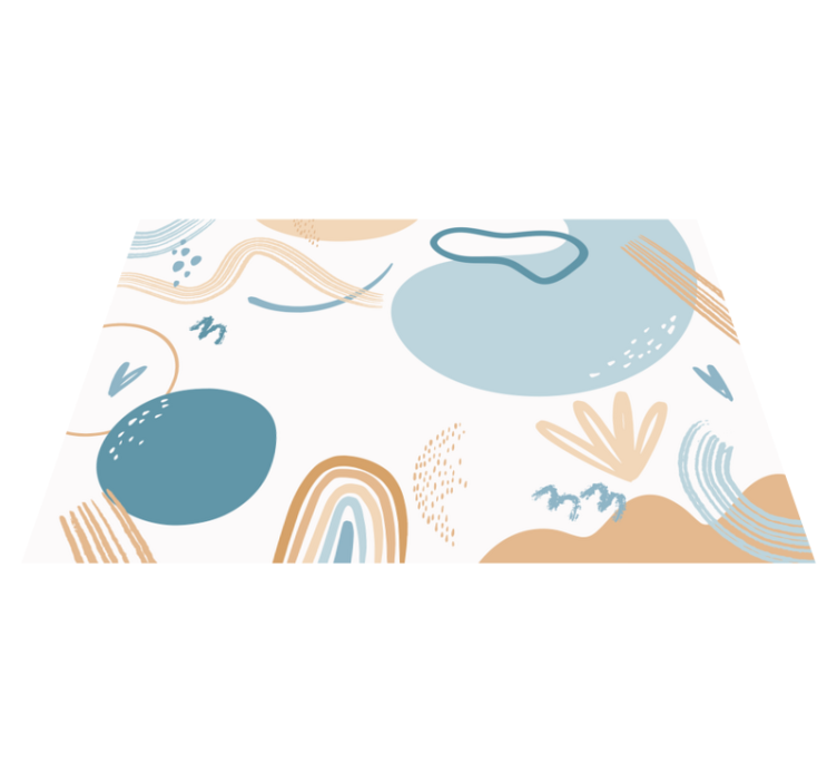 Színes formák vinil szőnyeg geometriai - TenStickers