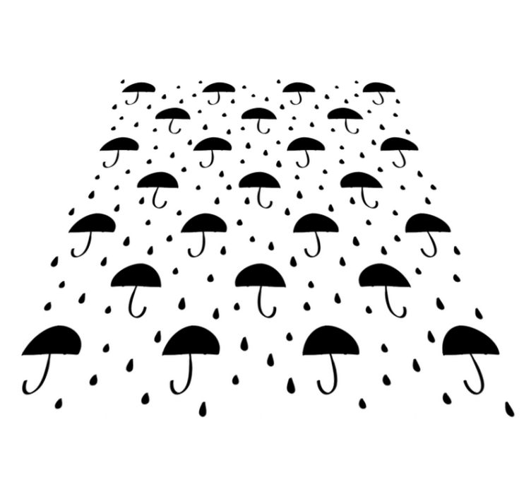 Esőcsepp konfetti vinil szőnyeg geometriai - TenStickers