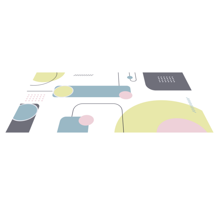 Pasztell geometriai háttér vinil szőnyeg geometriai - TenStickers