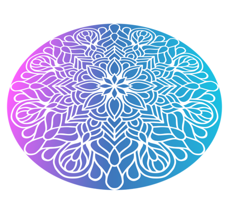 Élénk körmintás vinil szőnyeg geometriai - TenStickers