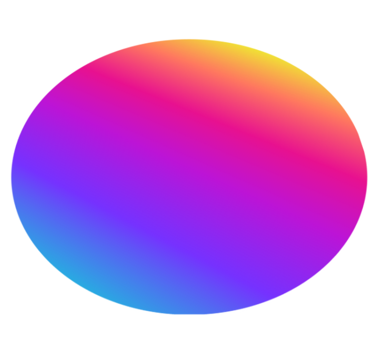 Színes Átmenetes kör vinil szőnyeg geometriai - TenStickers