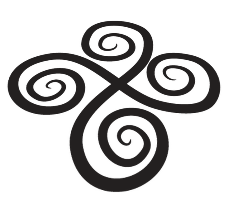 Elegáns forgó elem vinil szőnyeg geometriai - TenStickers