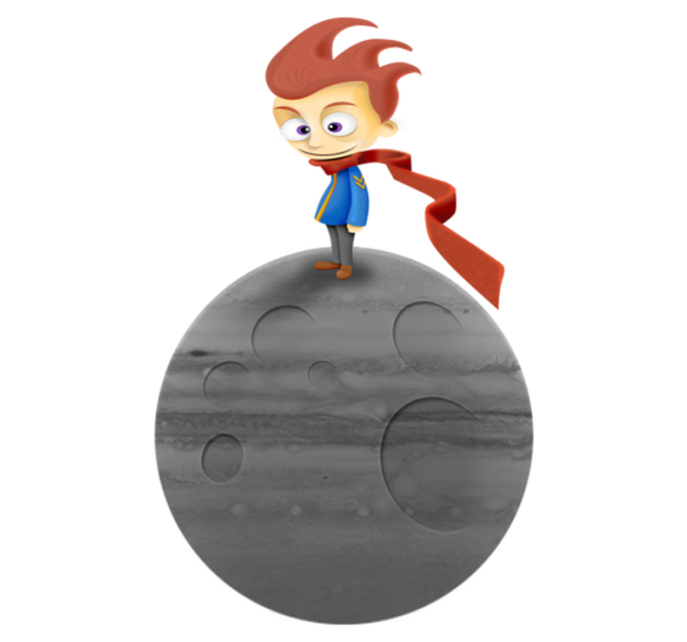 Vinil szőnyeg gyerekek - hordozható kis herceg matrica - TenStickers