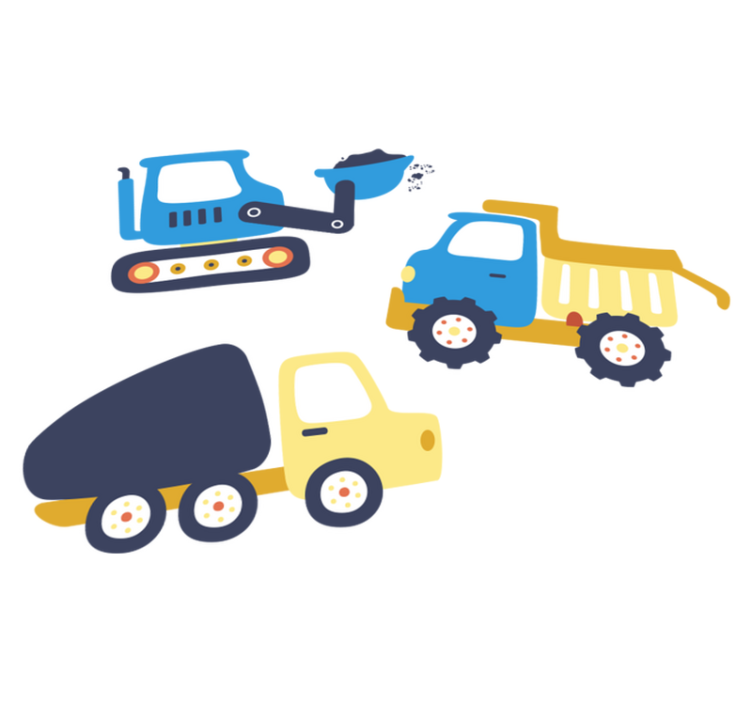 Bagger szimbólumok gyerekek vinil szőnyeg - TenStickers