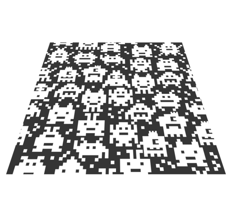 Videójáték szörnyek vinil szőnyeg gyerekeknek - TenStickers