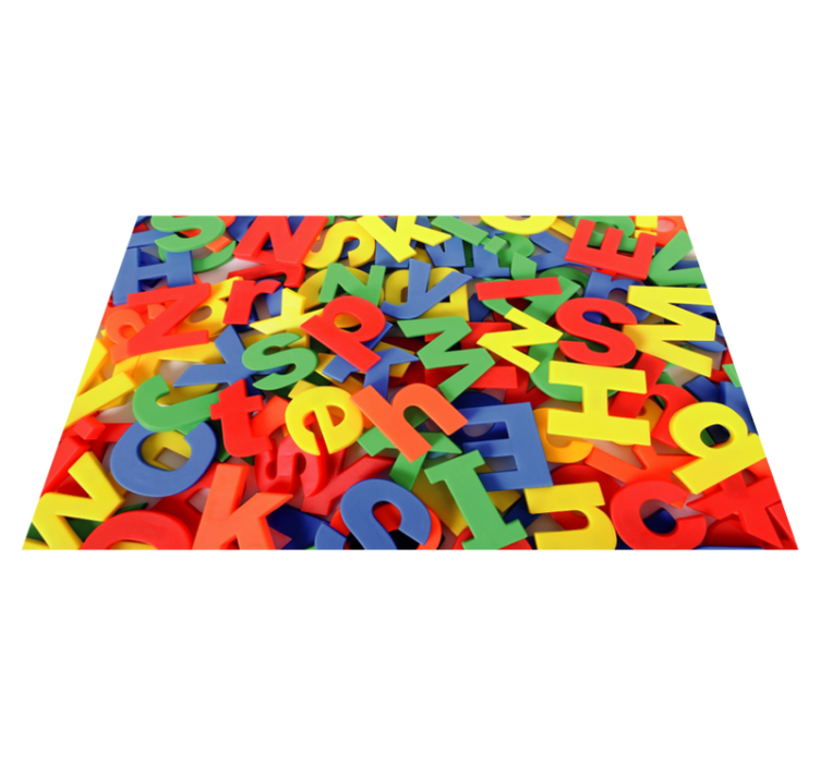 vinil szőnyeg ábécé ábécé puzzle játék - TenStickers