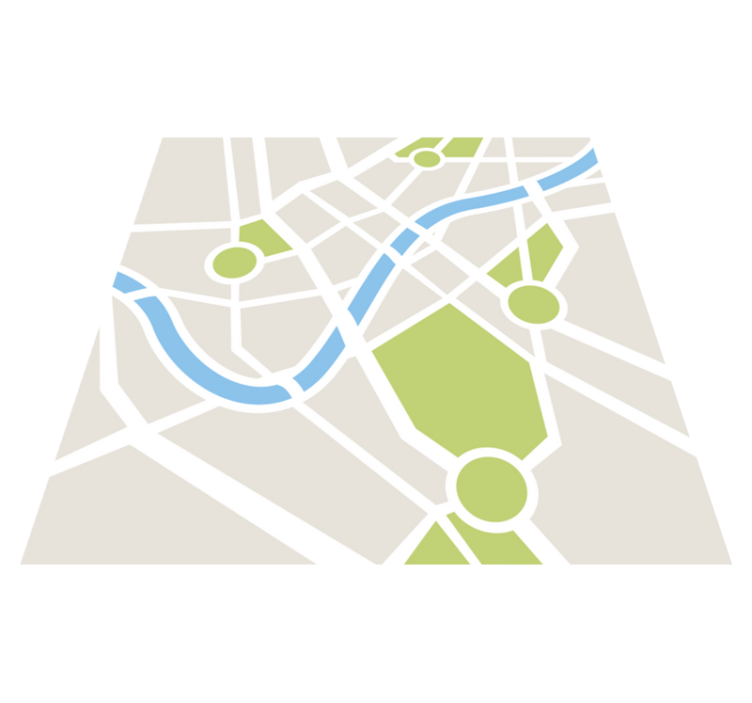 Csodálatos városi utak bakelit szőnyeg - TenStickers