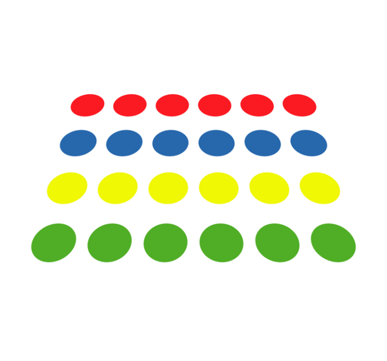 Csodálatos twister játék vinyl szőnyeg - TenStickers