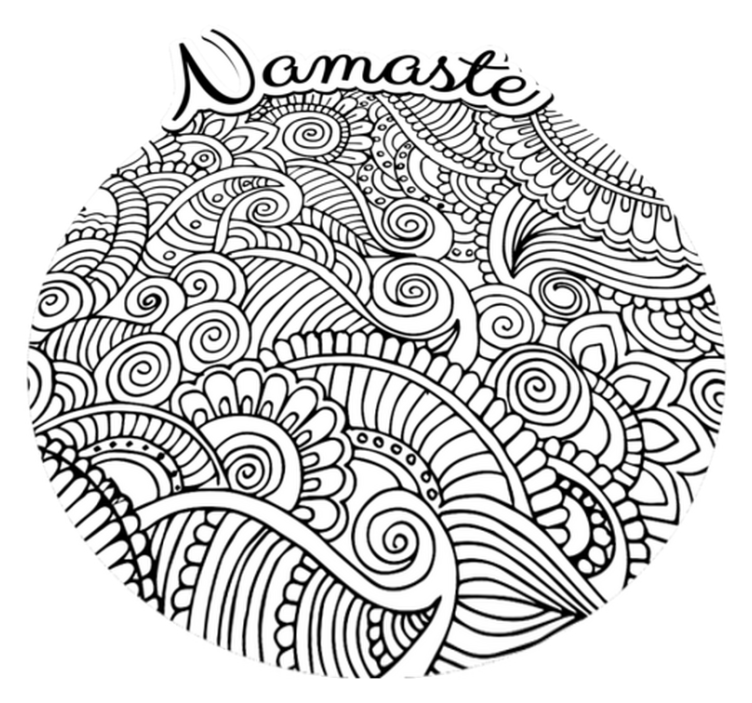 Mandala namaste vinyl szőnyeg - TenStickers