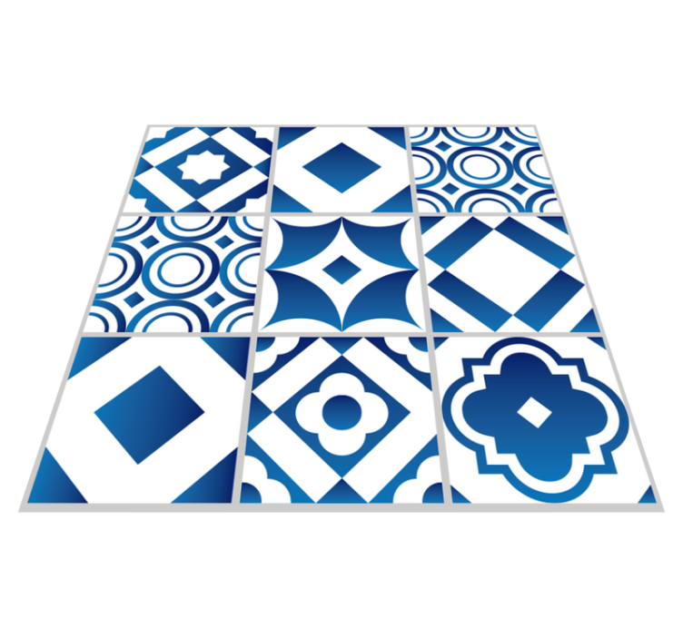 Elegáns csempe vinil konyhai szőnyeg - TenStickers