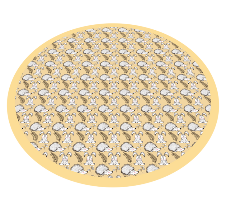 Sertés és nyúl állati vinilszőnyeg - TenStickers