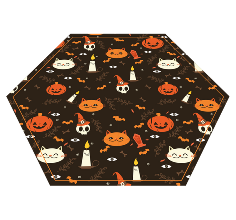 ünnepi halloween minta vinil szőnyeg halloween - TenStickers