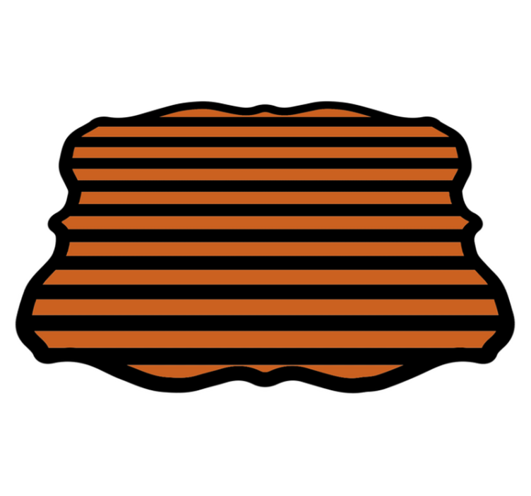 Halloween csíkok vinil szőnyeg halloween - TenStickers