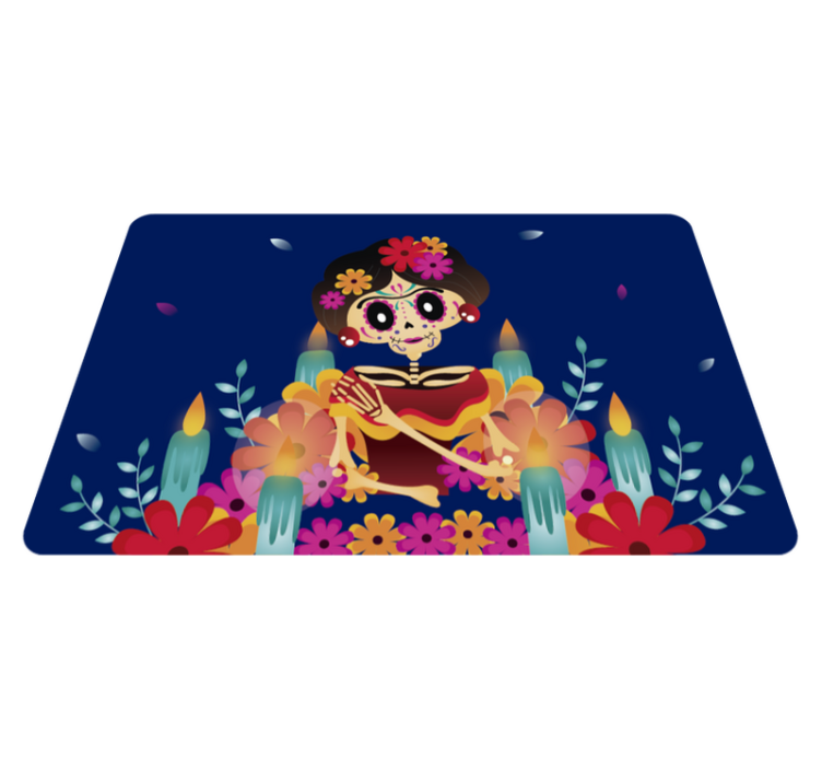 Mexikói stílusú női halloween szőnyegek - TenStickers