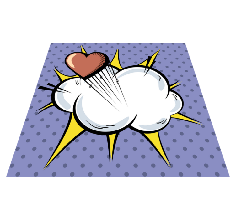 Pop art képregény vintage szőnyeg - TenStickers