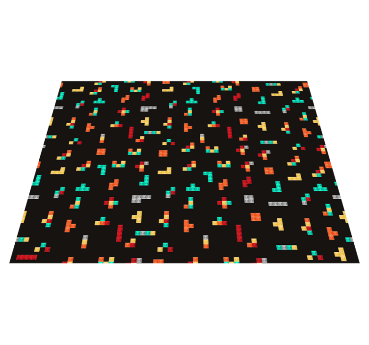 Retro tetris vintage vinyl szőnyeg - TenStickers