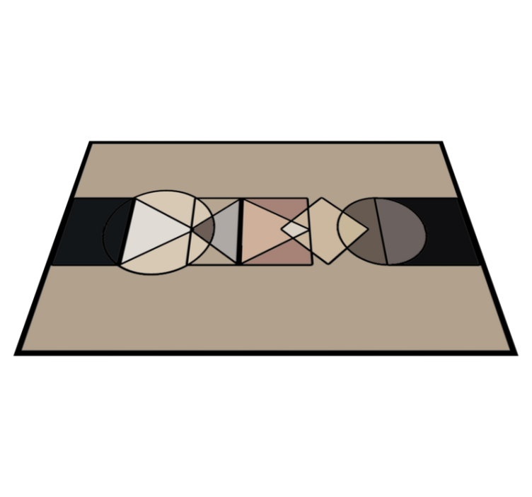 Absztrakt geometriák vinil szőnyeg geometriai - TenStickers