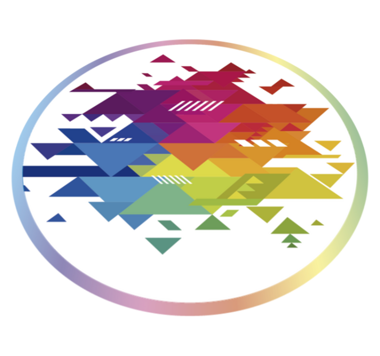 Színes forma gyerek vinyl szőnyeg - TenStickers