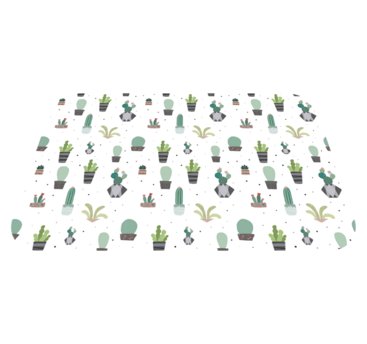 Vinil szőnyeg kaktusz konténerekben - TenStickers