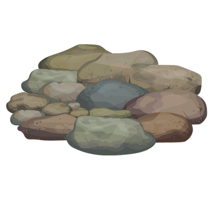 Vinil szőnyeg kőhatás különböző kövek textúrájával - TenStickers