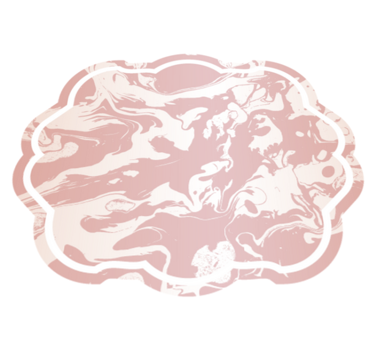 Rózsaszín és fehér márvány modern szőnyeg - TenStickers