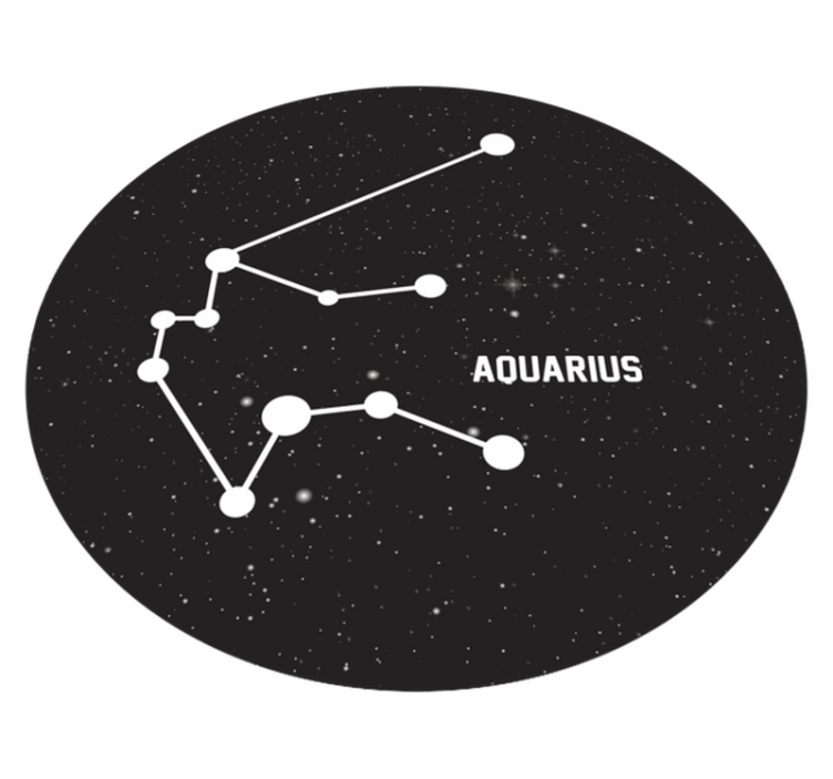 állatöv jel aquarius modern vinyl szőnyeg - TenStickers