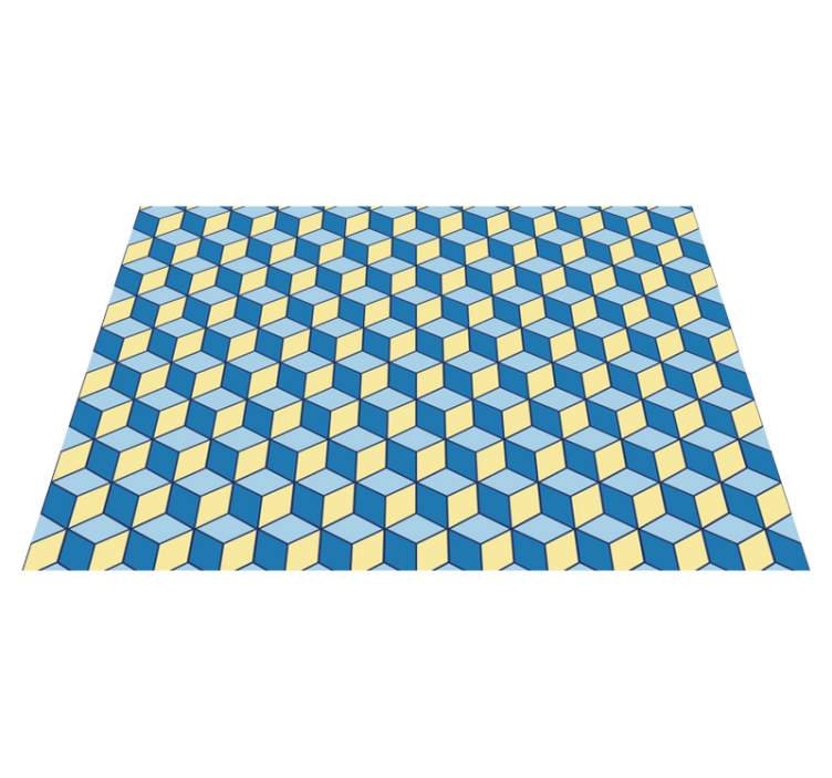 Vinil szőnyeg konyhai 3d hatású geometriai szőnyegek - TenStickers