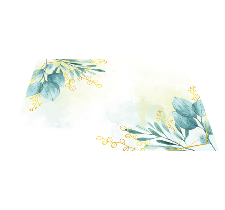 Nappali virágos szőnyeg virágos szőnyeg - TenStickers