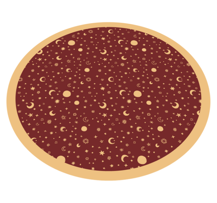 Mosott vörös gyermek csillag szőnyeg - TenStickers