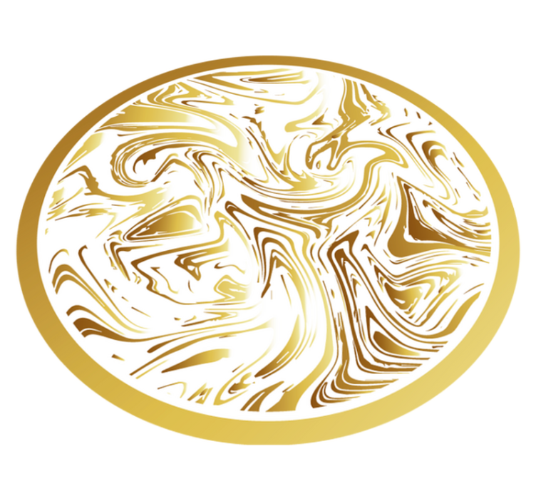 Arany és fehér márvány textúrájú szőnyeg - TenStickers