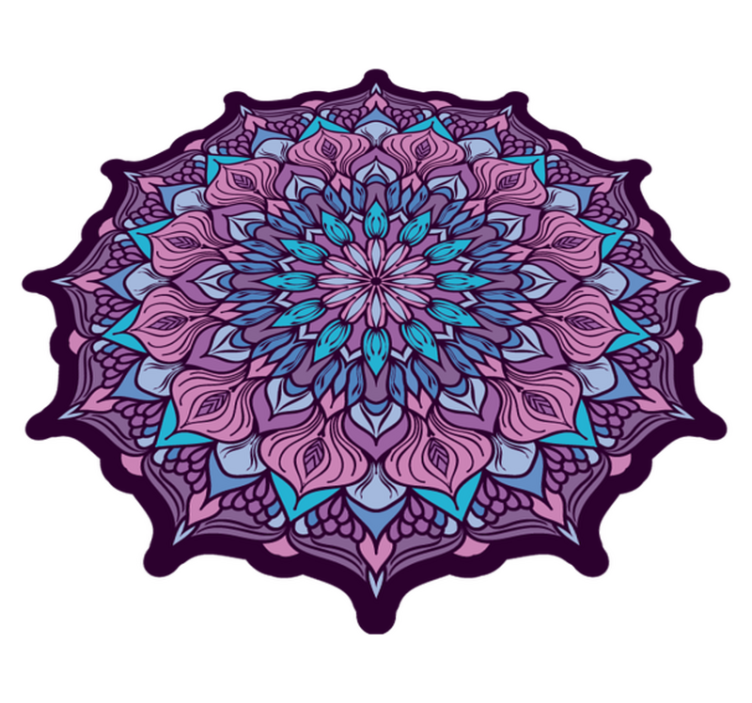 Boho mandala mintás mandala vinyl szőnyeg - TenStickers