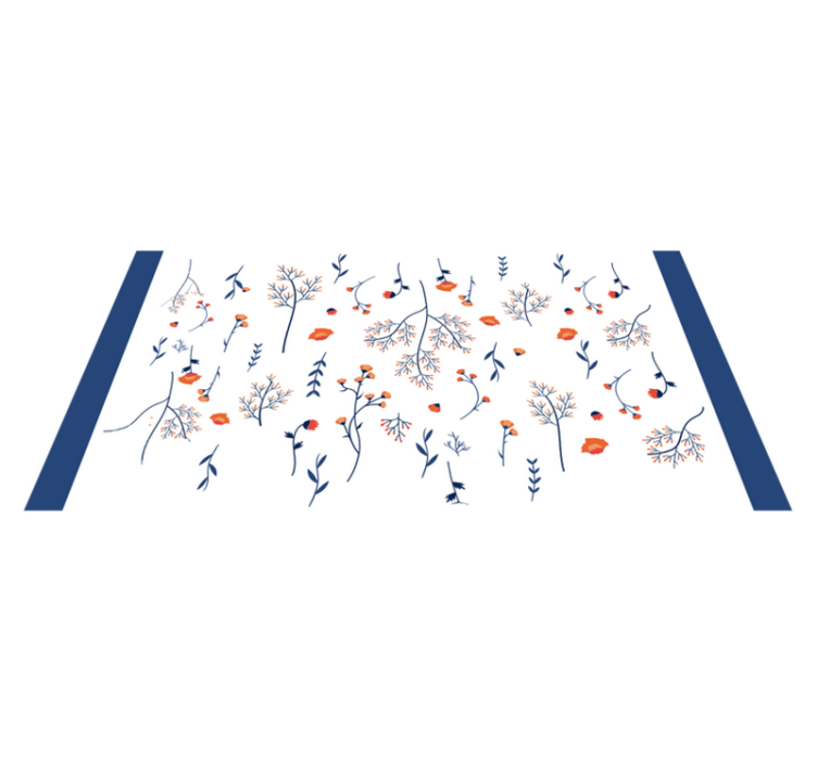 Botanikai és hagyományos stílusú vinilszőnyeg - TenStickers