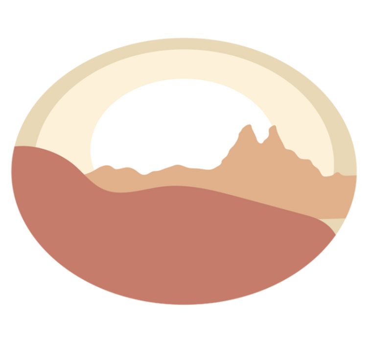 Minimalista táj vinil szőnyeg természet - TenStickers