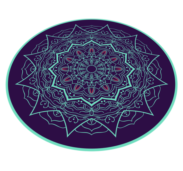 Mandala kör design vinil szőnyeg mandala - TenStickers