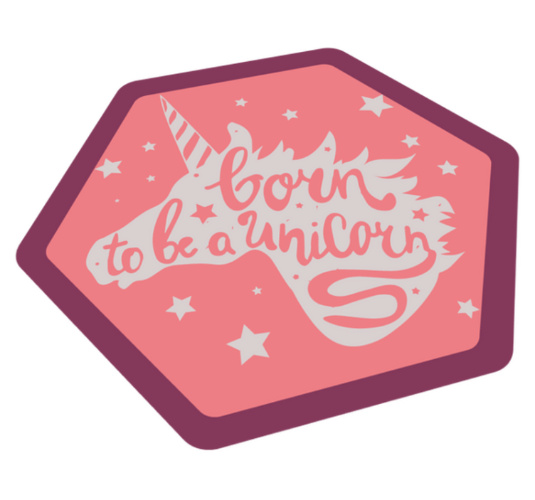 Született egyszarvú vinil szőnyeg óvodák - TenStickers