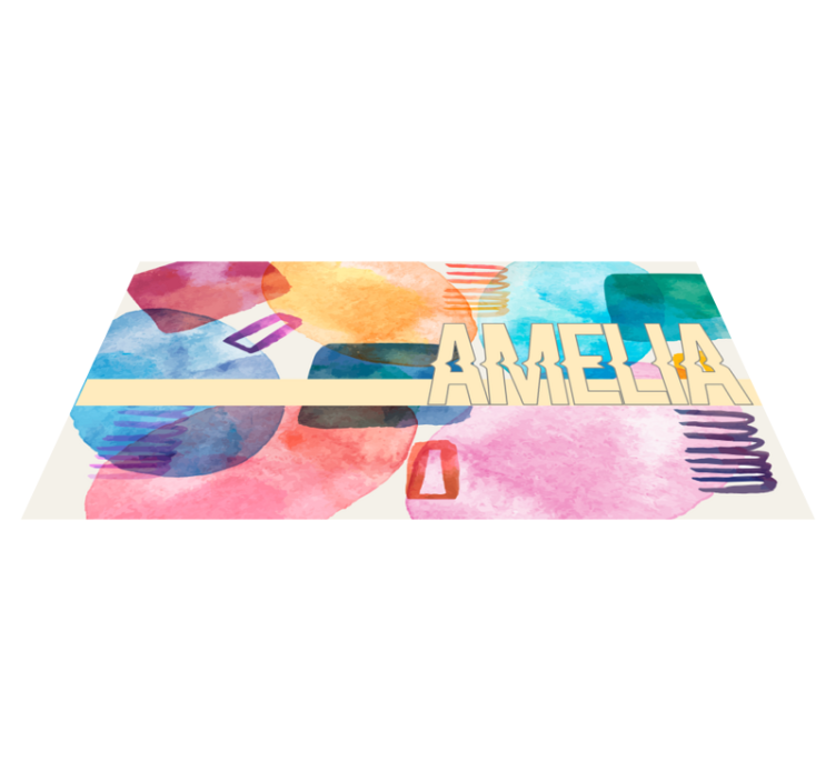 Személyre szabott név Vinil szőnyeg nevekkel - TenStickers