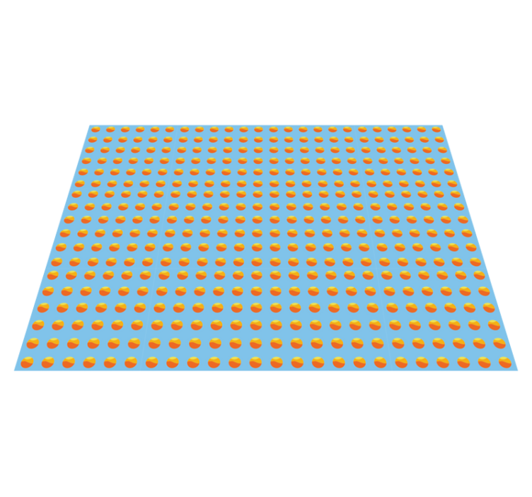 Napsütéses narancs minta vinil szőnyeg fa hatása - TenStickers