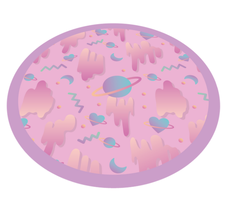 édességek az űrben gyerekek vinyl szőnyeg - TenStickers