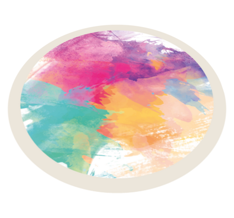 Absztrakt színes design modern szőnyeg - TenStickers